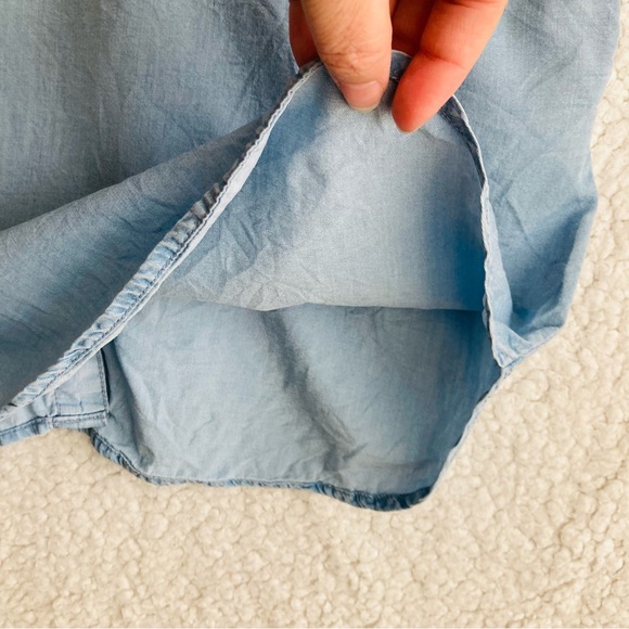 Thread & Supply Women's short sleeve chambray button down shirt dress, Sz S - Picture 17 of 17